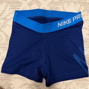 Nike Blue Compression Performance Shorts